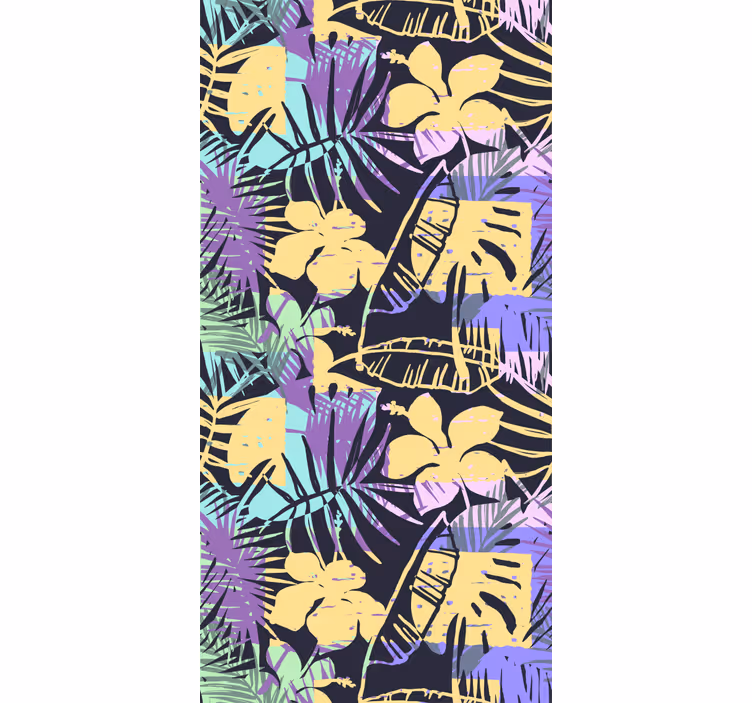 Carta da parati natura armonia floreale tropicale - TenStickers
