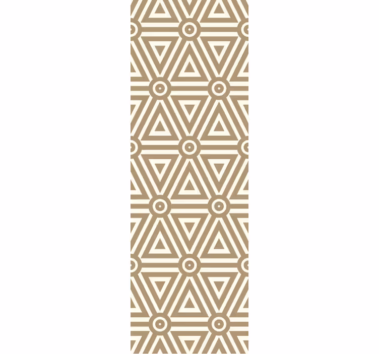 Carta da parati geometrica disposizione triangolare beige - TenStickers