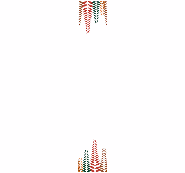 Carta da parati floreale eleganti forme di felce - TenStickers