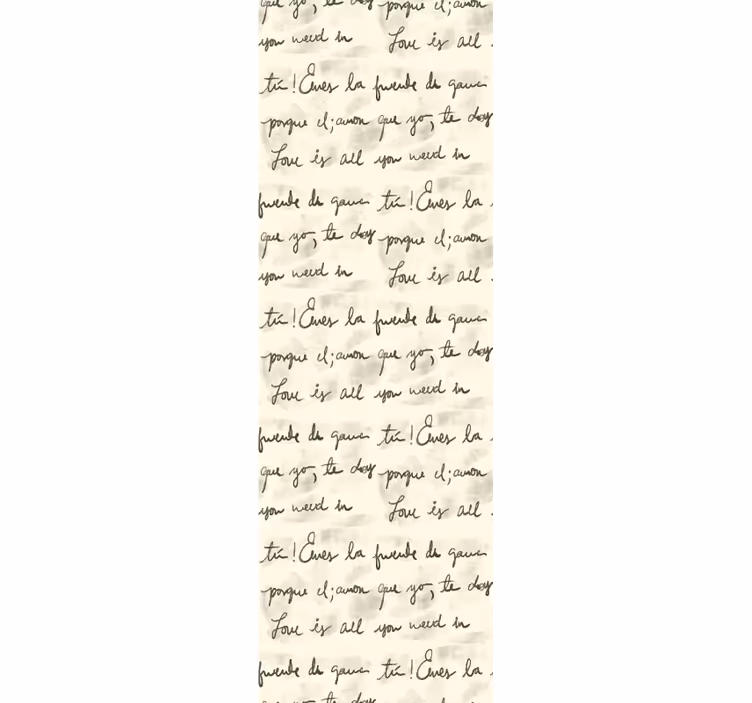 Carta da parati con scritte frasi d'amore scritte a mano - TenStickers