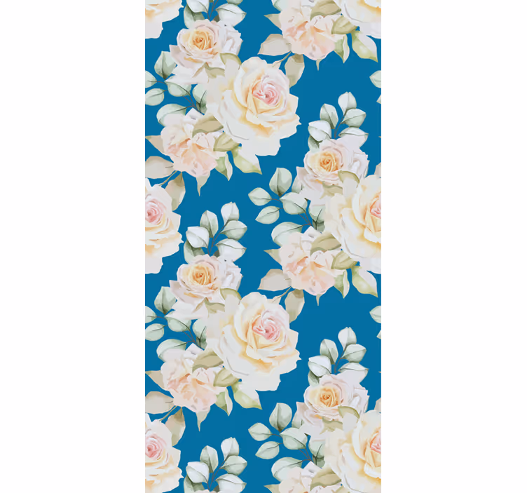 Carta da parati floreale eleganti rose floreali - TenStickers