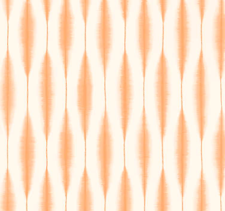 Carta da parati geometrica ikat kasuri arancione - TenStickers