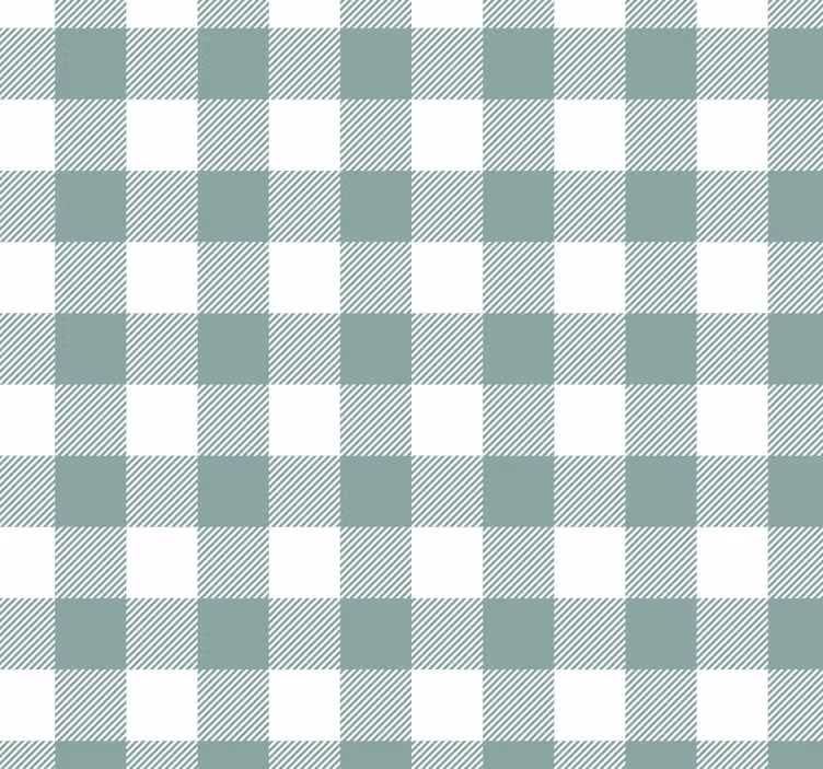 carta da parati cucina tartan verde - TenStickers