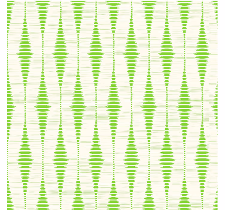 Carta da parati geometrica rabaul ikat verde - TenStickers