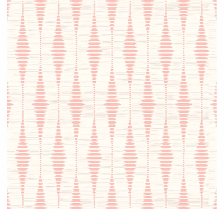 Carta da parati geometrica rabaul ikat rosa pastello - TenStickers