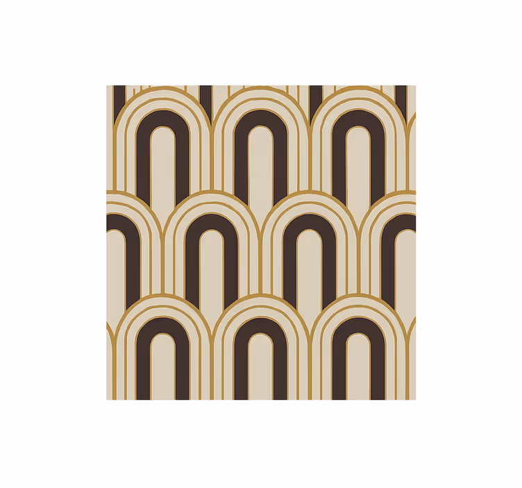 Carta da parati vintage archi art déco degli anni '70 - TenStickers