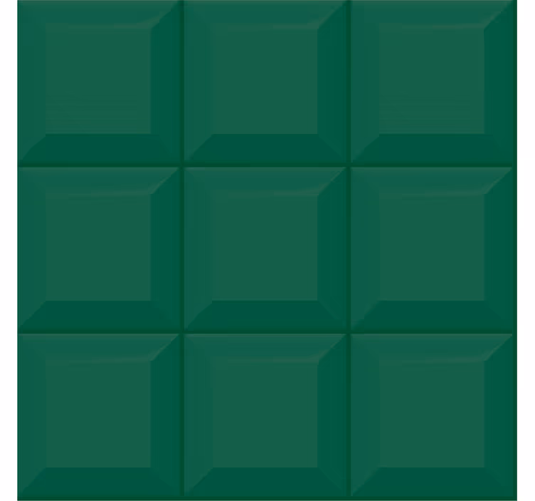 Carta da parati geometrica quadrati verdi 3d - TenStickers