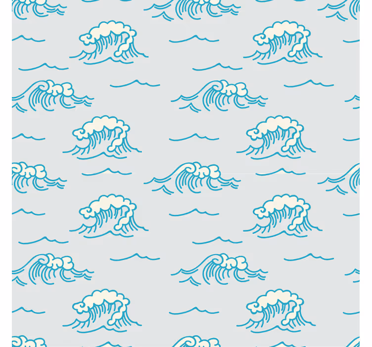 Carta da parati natura design a onde - TenStickers
