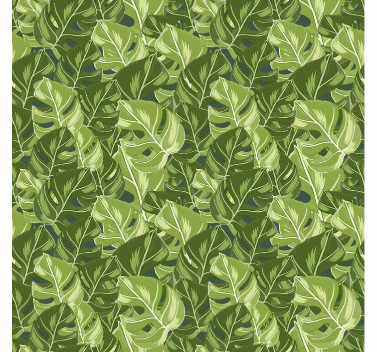 Carta da parati natura motivi foglie lussureggianti - TenStickers