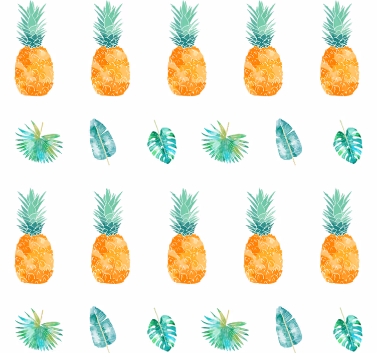 Carta da parati natura concetto ananas - TenStickers