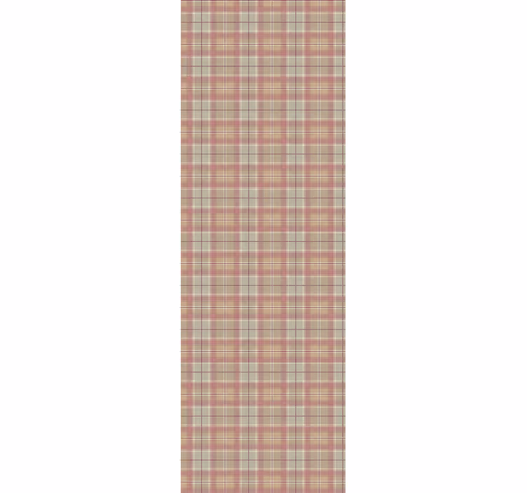Carta da parati soggiorno texture tartan marrone - TenStickers