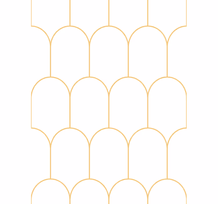 Carta da parati soggiorno archi dorati eleganti - TenStickers