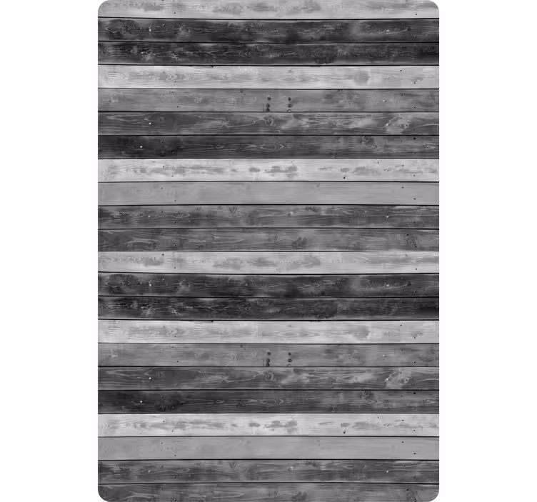 Carta da parati ornamentale tavole di legno grigie rustiche - TenStickers