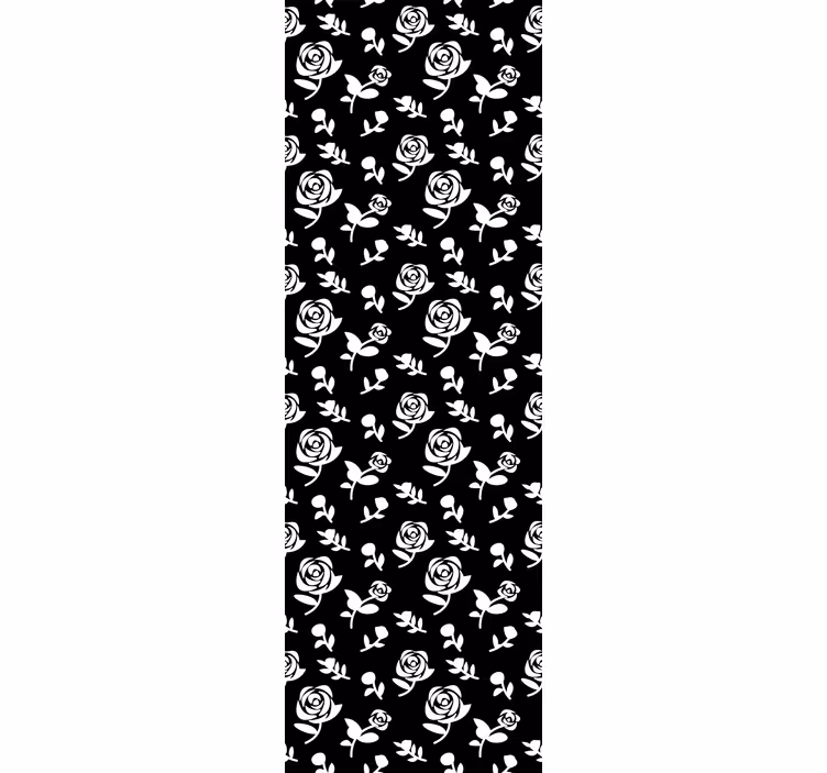 Carta da parati ornamentale motivo floreale monocolore - TenStickers