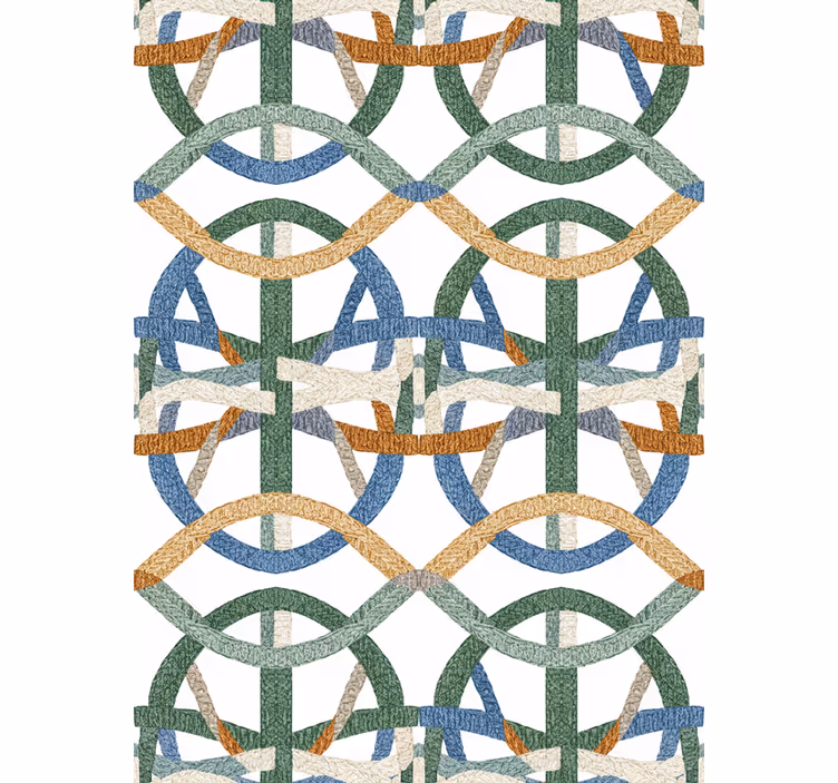 Carta da parati soggiorno texture a filo ricamato - TenStickers