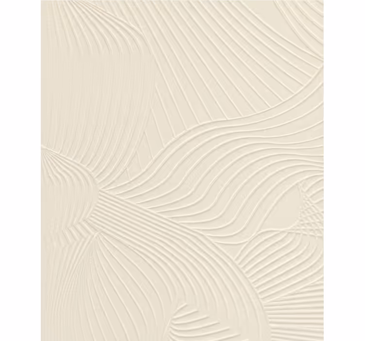 Carta da parati soggiorno crema ondulata rilievo - TenStickers