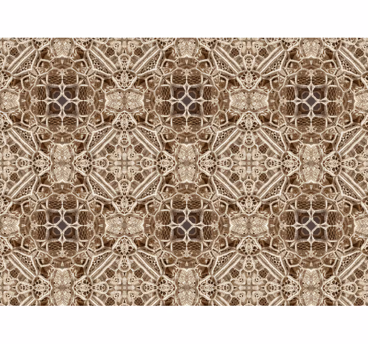 Carta da parati soggiorno pizzo ornato kaleidoscopio - TenStickers