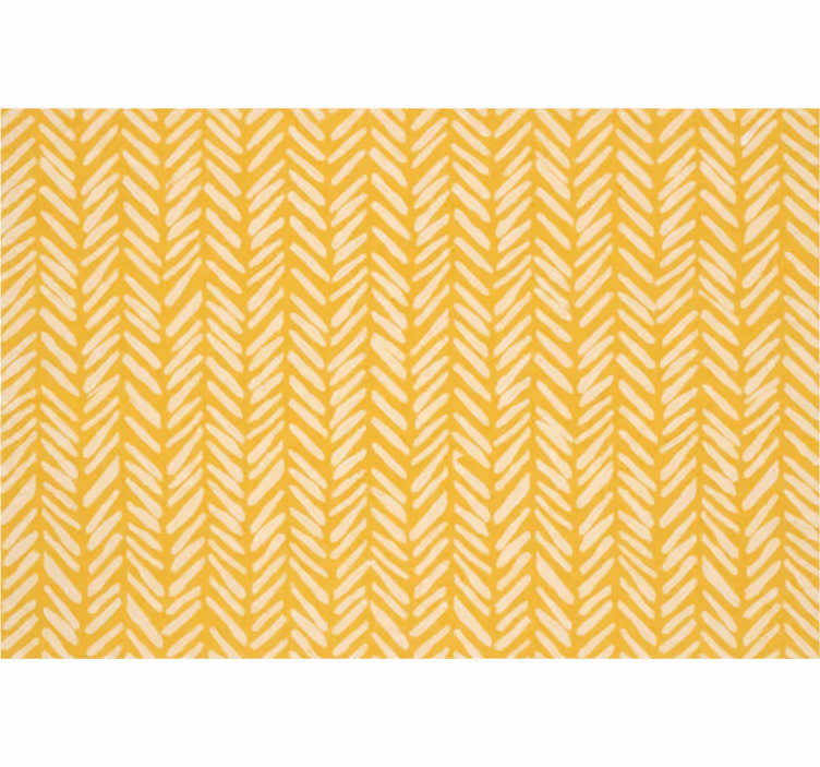 Carta da parati soggiorno zigzag giallo - TenStickers