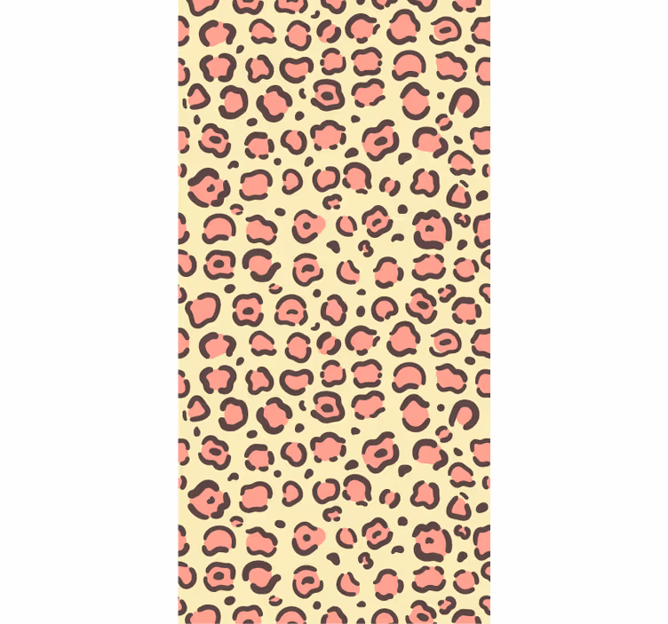 Carta da parati camera texture di pelliccia leopardata - TenStickers