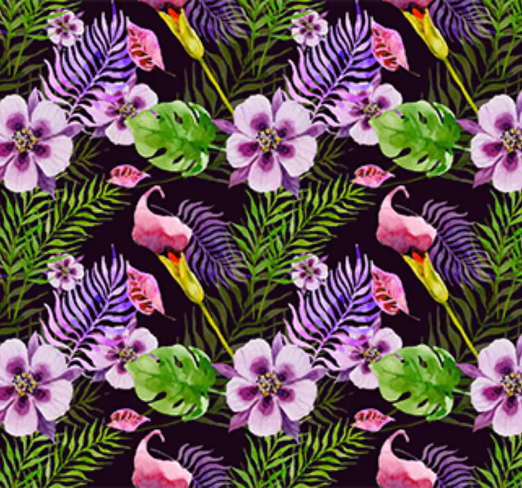 Carta da parati ornamentale vinile ikea flora della giungla - TenStickers