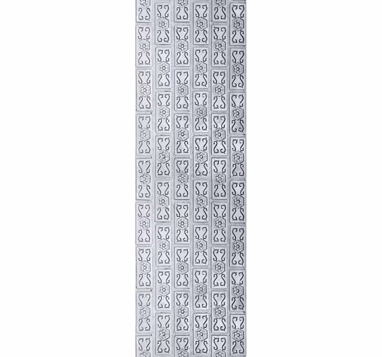 Carta da parati ornamentale foglie di gesso esotico - TenStickers