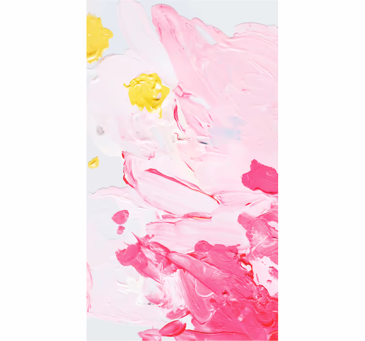 Carta da parati ornamentale pennellate acriliche colorate - TenStickers