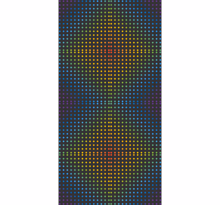 Carta da parati ornamentale sfondo mosaico arcobaleno - TenStickers