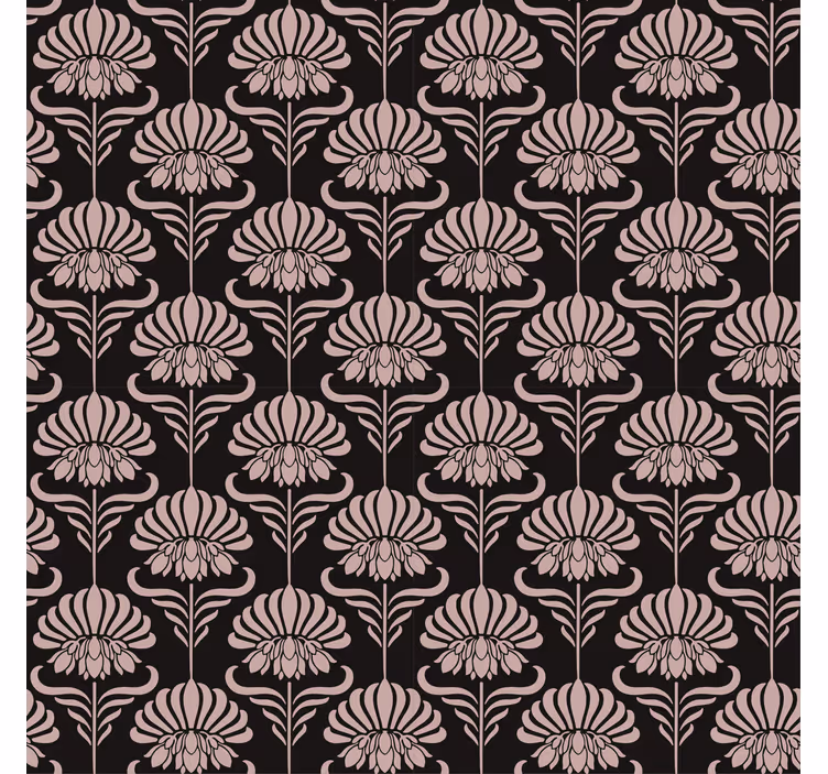Carta da parati barocco motivi art nouveau - TenStickers