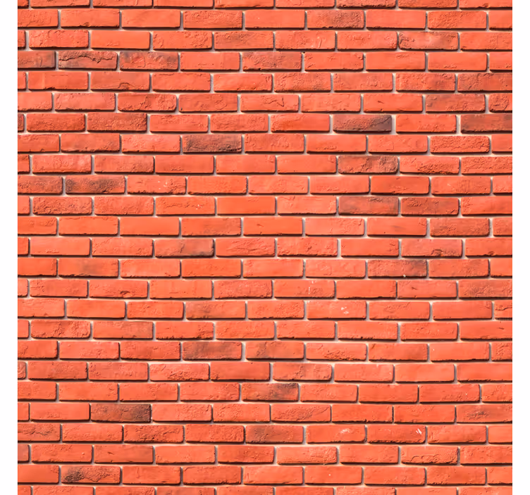 Carta da parati mattoni rosso realistico - TenStickers