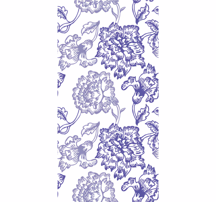 Carta da parati ornamentale motivi floreali eleganti - TenStickers