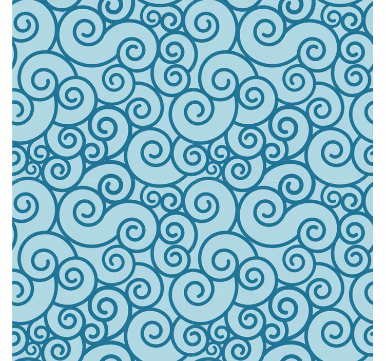 Carta da parati ornamentale motivo vorticoso - TenStickers