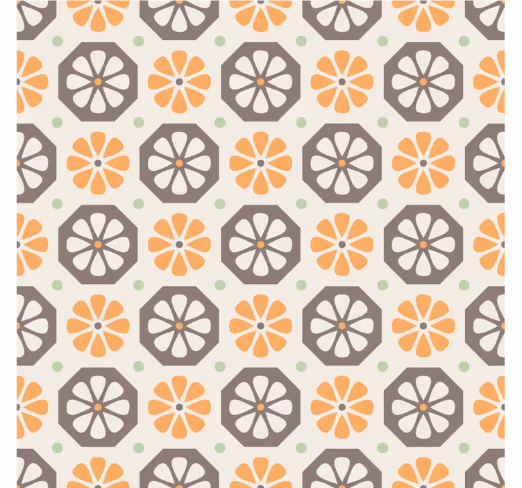 Carta da parati ornamentale motivi floreali - TenStickers