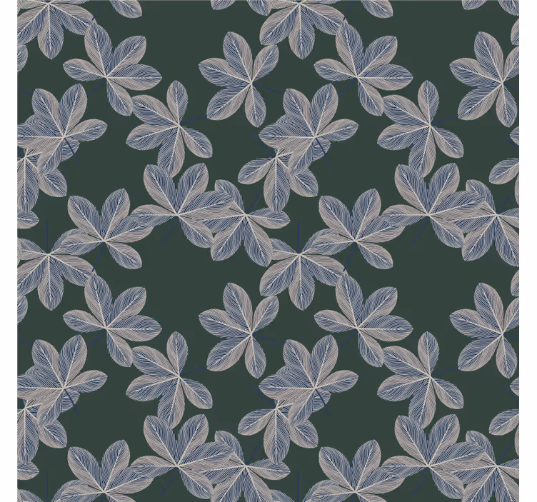 Carta da parati ornamentale elemento foglia botanica - TenStickers