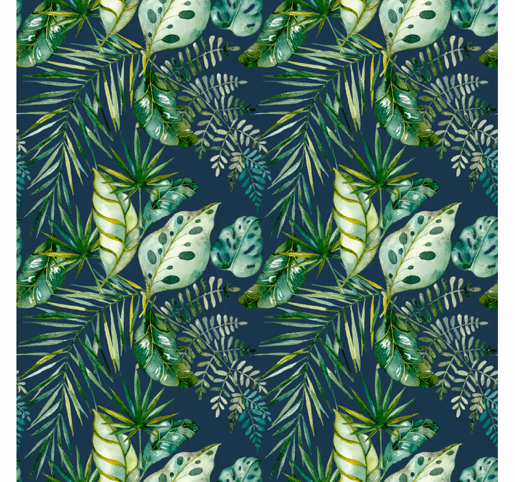 Carta da parati texture design vegetale giungla - TenStickers