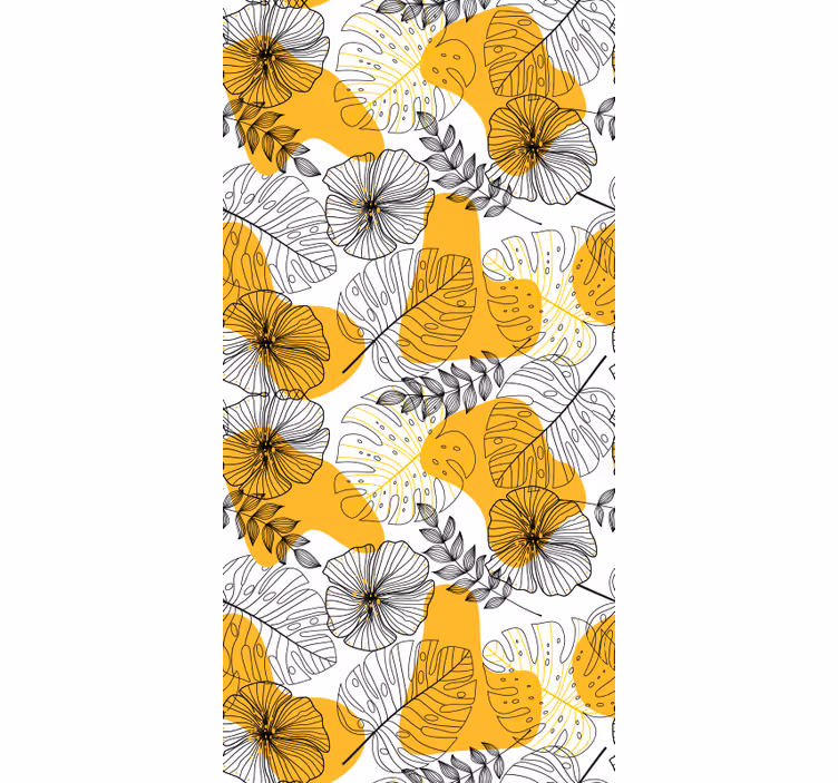 Carta da parati texture design floreale kallax - TenStickers