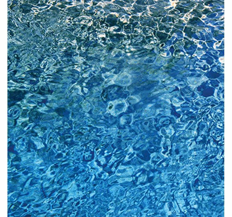 Carta da parati moderna texture acqua blu realistica - TenStickers