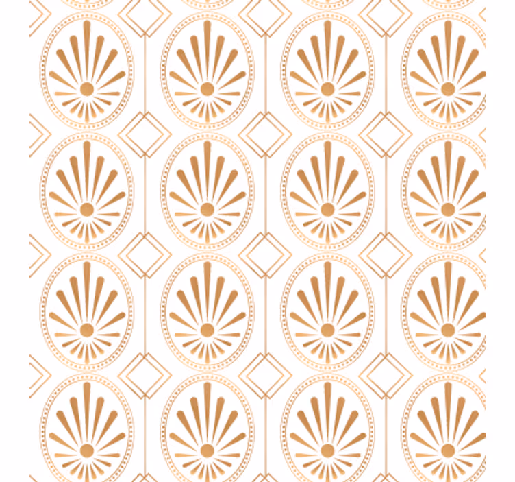 Carta da parati texture arte moderna bianca e dorata - TenStickers