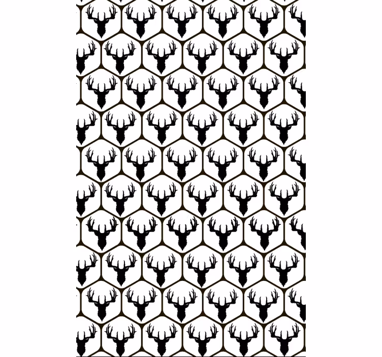 Carta da parati animali cervo a piastrelle - TenStickers