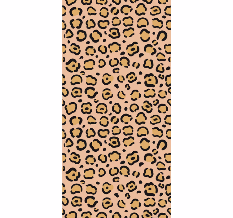 Carta da parati camera stampa leopardo pastello - TenStickers