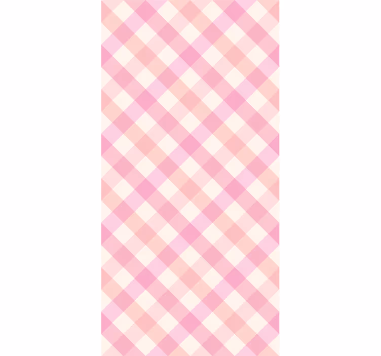 Carta da parati texture motivo a quadri rosa - TenStickers