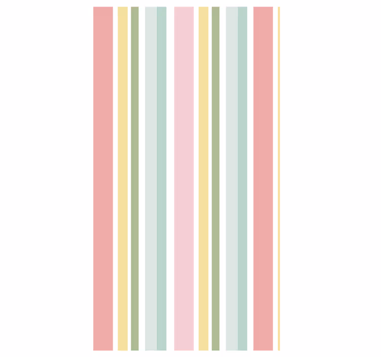 Carta da parati texture design a righe multicolore pastello - TenStickers