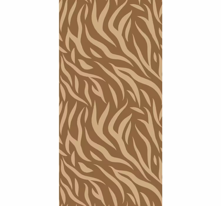 Carta da parati texture motivo tigre marrone e beige - TenStickers