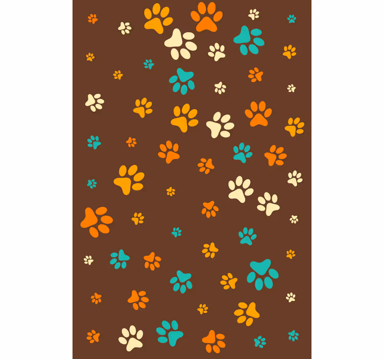 Carta da parati animali impronta di cane - TenStickers