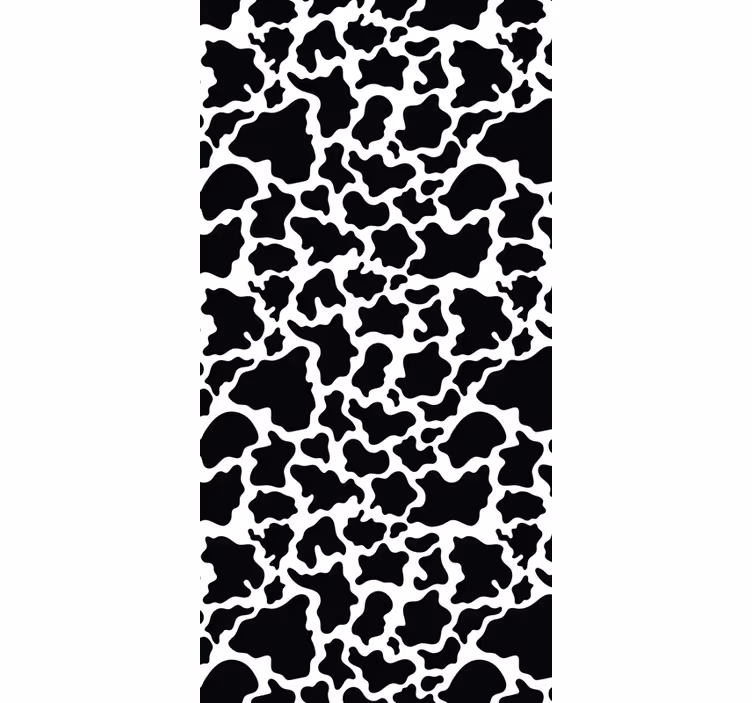 Carta da parati animali design a motivo di pelle di mucca - TenStickers
