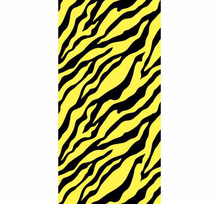 Carta da parati animali design zebra gialla - TenStickers