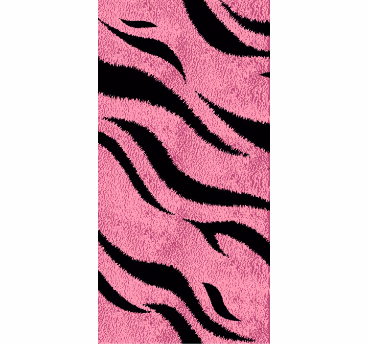 Carta da parati animali pelle di tigre rosa - TenStickers