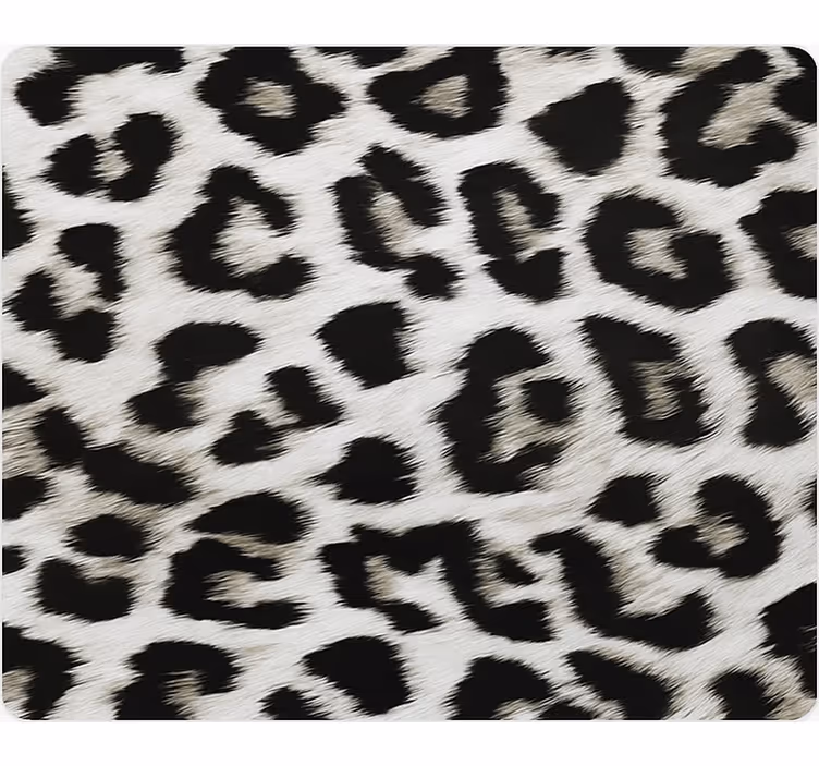 Carta da parati animali stampa di leopardo bianco - TenStickers