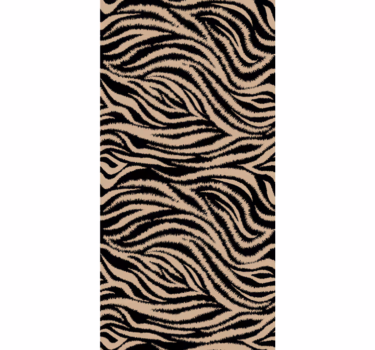 Carta da parati animali motivo strisce di zebra - TenStickers