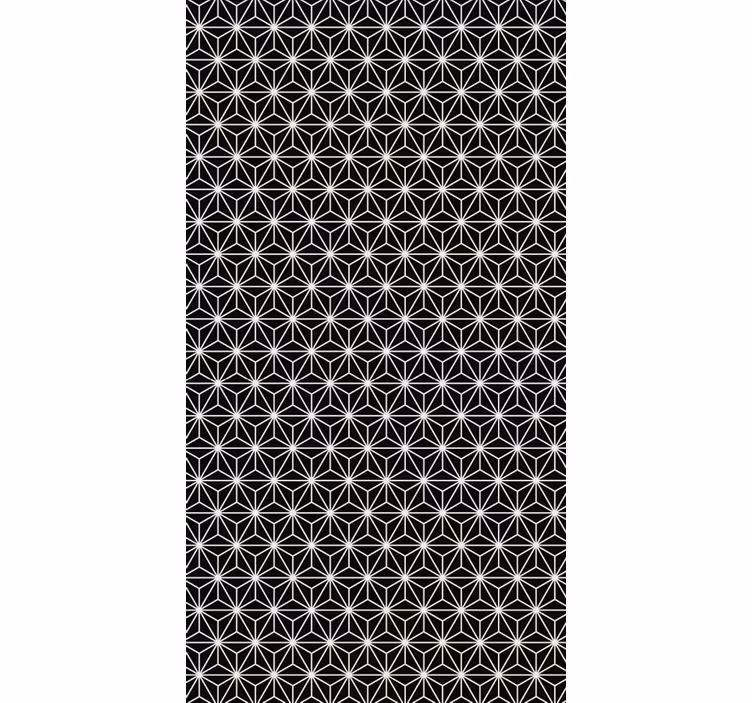 Carta da parati ufficio diamanti geometrici bianchi e neri - TenStickers