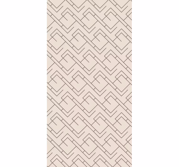 Carta da parati corridoio design labirinto geometrico - TenStickers